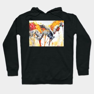 Dance of the Sandhill Cranes Hoodie